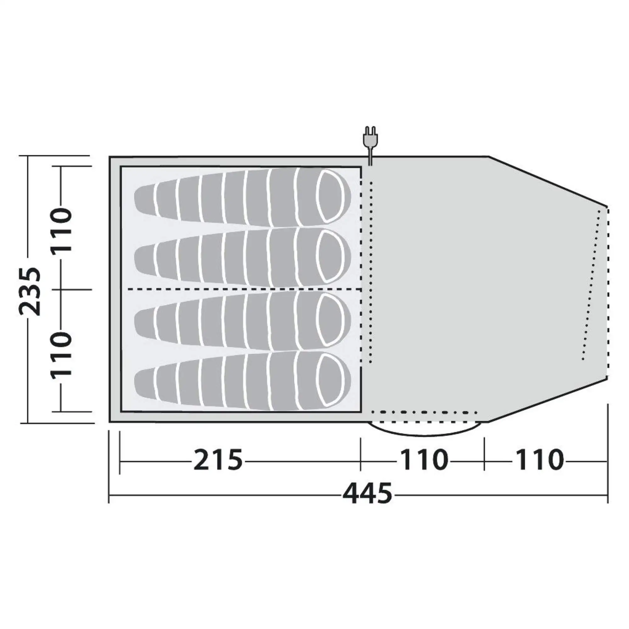 Robens DOUBLE DREAMER 4 - Tunnelzelt 6 Robens DOUBLE DREAMER 4 - Tunnelzelt – Bild 4