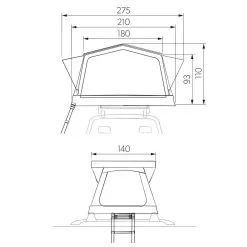 Dometic TRT 140 AIR - Dachzelt -Angebote Bergsport Store 5638037077 k trt 140 air dometic 24